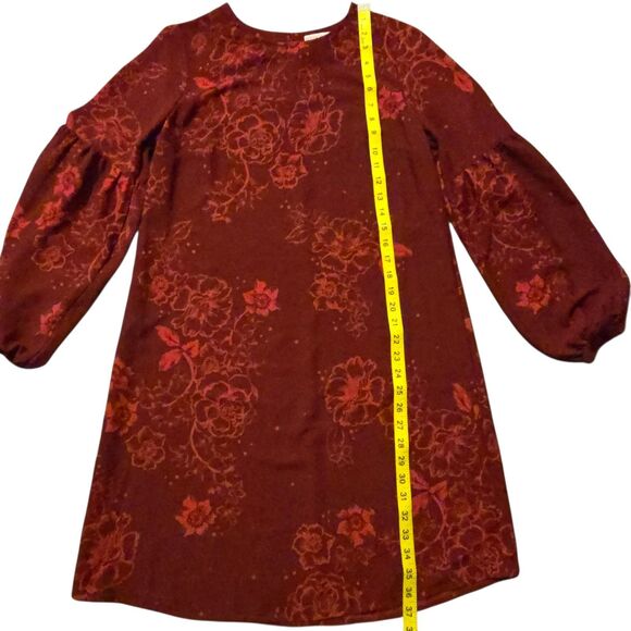 VTG Merona Slip Dress M Dark Academia Witchy Blood Red Silky Goblin Cottage - Picture 10 of 11